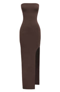 Teyana Maxi Šaty - Čokoláda