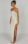 Teyana Maxi Šaty - Krémová