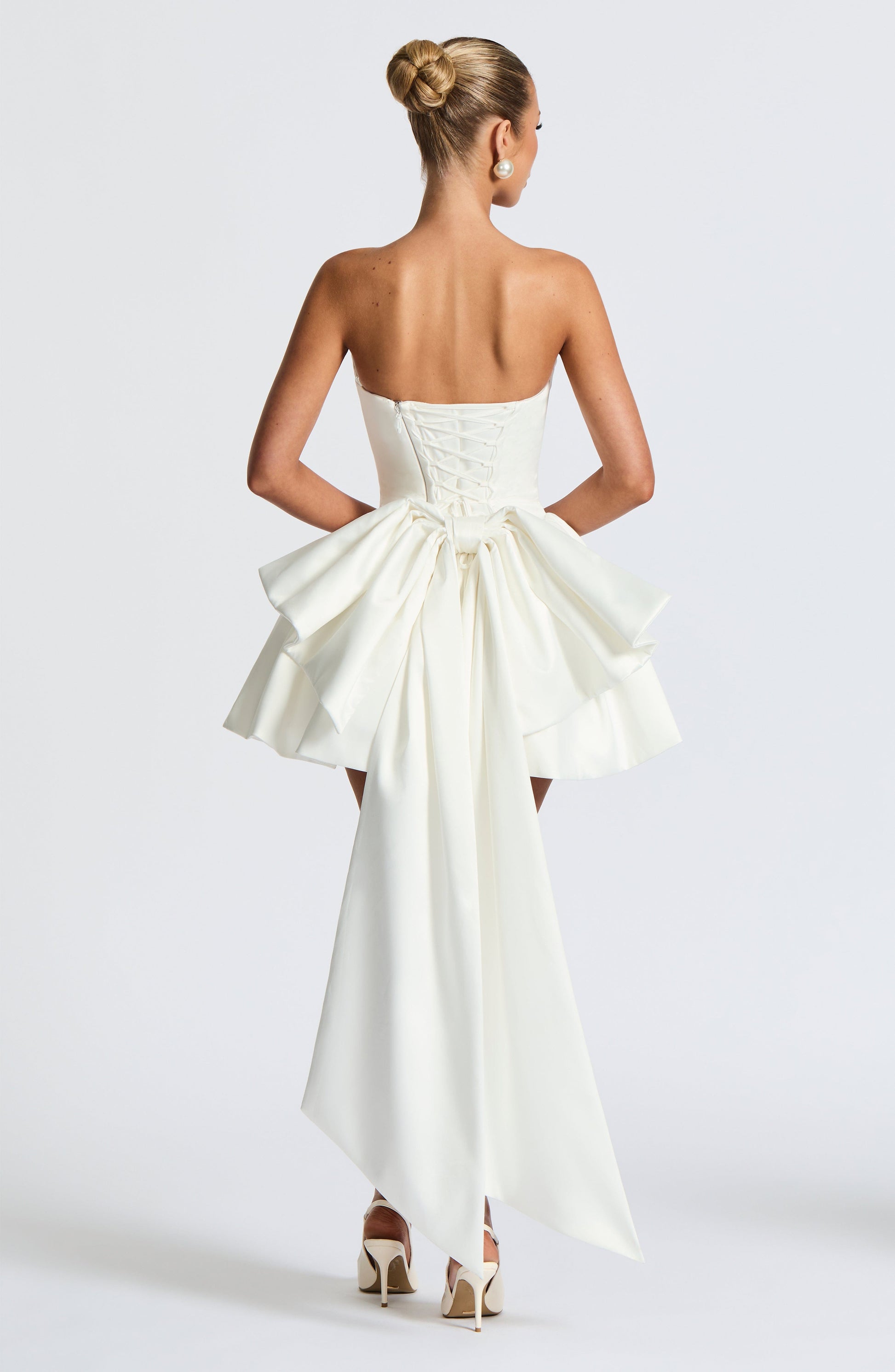 Mini šaty Trinity - Ivory