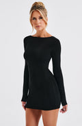 Una Mini Šaty - Černá