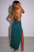 Victoria Maxi Šaty - Smaragdová