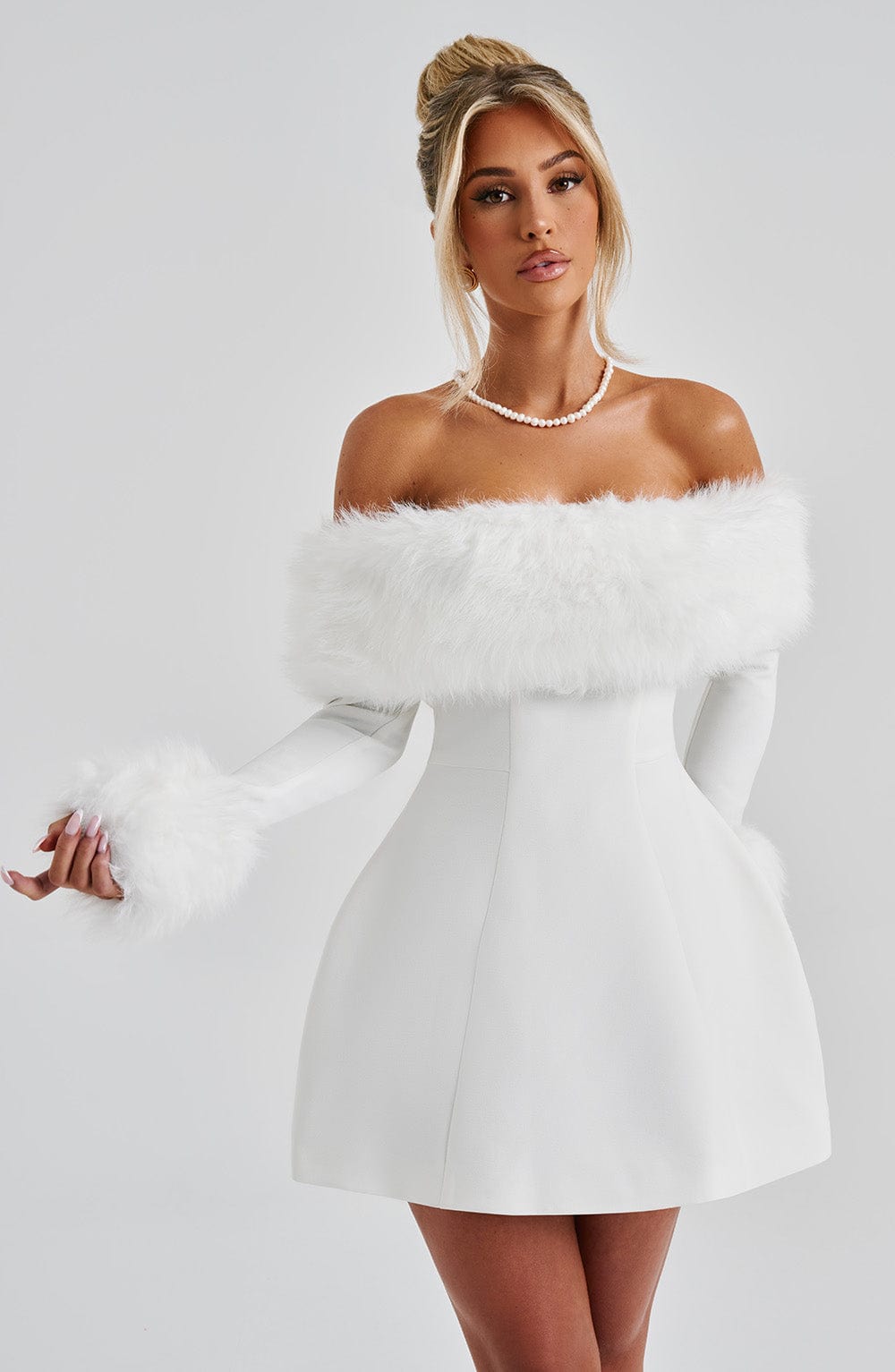 Villanelle Mini Šaty - Ivory