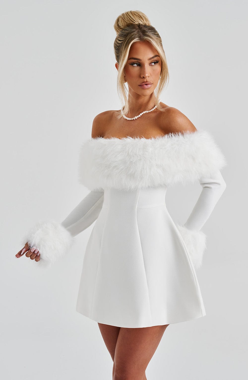 Villanelle Mini Šaty - Ivory