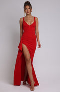 Violetta Maxi Šaty - Červená