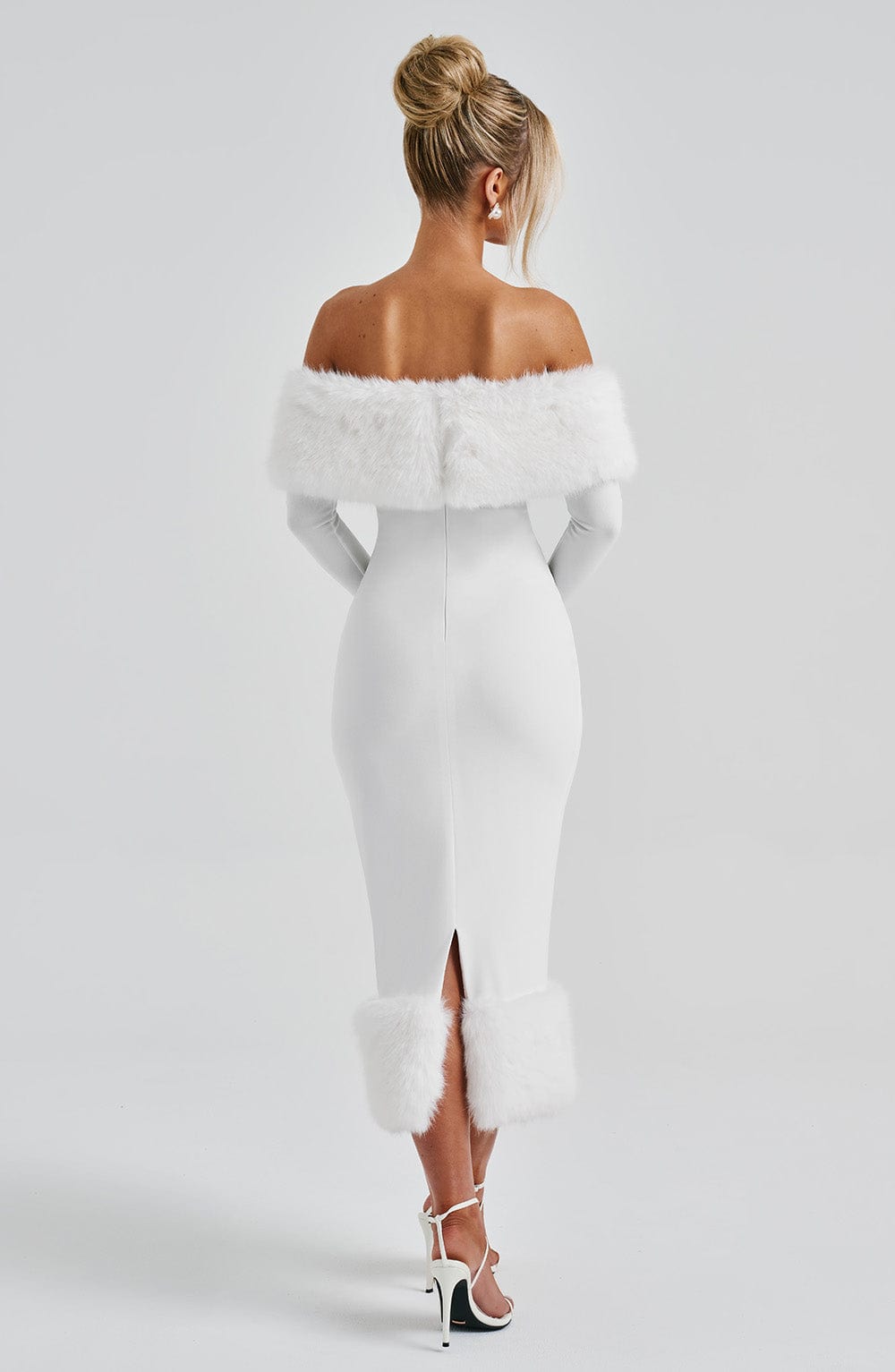 Vittoria Midi Šaty - Slonová kost