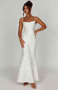 Whitney Maxi Šaty - Slonová kost