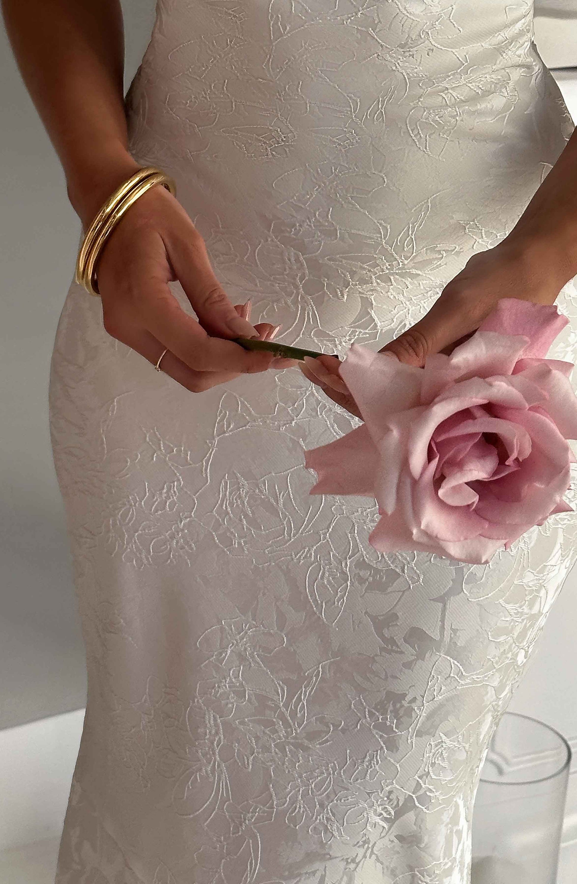 Whitney Maxi Šaty - Slonová kost