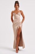Zola Maxi Šaty - Šampaň