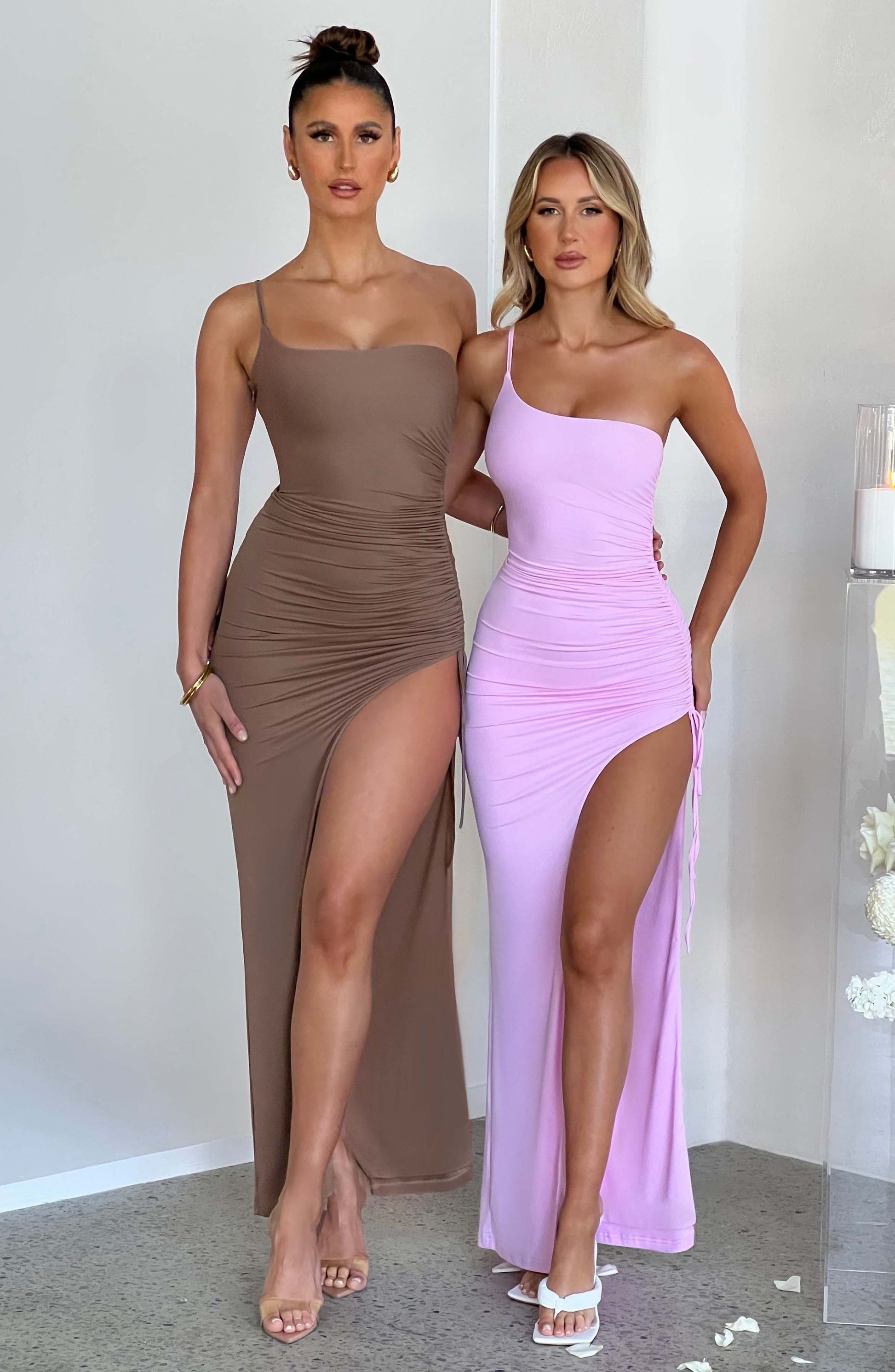 Zuri Maxi Šaty - Čokoláda